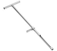 Générique Soil Sampler 90cm Stainless Steel T Handle Probe for Lawn Garden