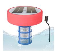 Générique Solar angetriebener Pool -Ionisator, Kupferpool -Ionisator | Automatischer Wasserreinigerpool - Wasserreiniger mit Kupferionisation, mehrfarbige LED-Leuchten für Süßwassersalzwasserspas