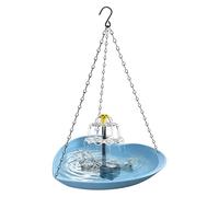 Générique Solar Bird Bath Fountain - Solar Powered Heart Shape Pet Bathtub, Outdoor Birdbath Water Fountain for Garden, Hanging Flower Design with Pump, Weather-Resistant for Ponds Pool Lawn Yard