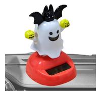 Générique Solar Bobble Window, Solar Powered Ghost Figurines 3.94x1.97 inches, Dancing Halloween Decoration Toy with Shaking Head for Office Car Home Desk Interior Party Display Collectible Fun Use