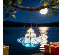 Générique Solar Cascading Bird Bath, Solaire à Oiseaux en Cascade, kit de Solaire à Oiseaux mis à Jour en 2026 avec Batterie pour Patio, Porche, extérieur