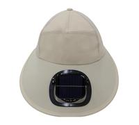 Générique Solar Fan - Solar Powered Cooling Sun | UPF50+ Breathable Fishing Cap With Fan | Rechargeable Portable Sun Visor For Camping Hiking Outdoor Sports Summer Heat Relief