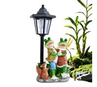 Générique Solar Garden Statue, Waterproof Figurine with Solar Lantern | Auto On/Off Outdoor Lighting Decor for Home, Garden, Yard, Lawn, Balcony, Porch and Patio