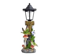 Générique Solar Garden Statues, Weatherproof Resin Figurine, LED Lighting | Outdoor Statues With Solar Lantern for Patio Porch Balcony Lawn Hallway, Home, Yard