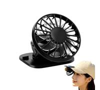 Générique Solar Hat Clip Fan, USB Rechargeable Lightweight Hands Free Cooler, 3 Powered Personal Cooling Fan For Outdoor Camping Running Fishing Garden Yard Hiking Travel Beach Heat Relief Device