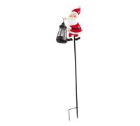 Générique Solar Outdoor Christmas Lights,Decorative Stake Lamp,Santa Design Solar Christmas Lights Outdoor Waterproof | for Holiday Garden Outside House Lawn Backyard Walkway Path Fence Exteriores