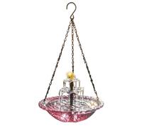 Générique Solar Powered Bird Bath - Decorative Hummingbird Bowl | Outdoor Garden Basin with Energy Efficient Design, Backyard Patio Bath with ABS Construction, Courtyard Deck Birdbath