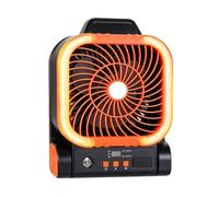 Générique Solar Powered Camping Fan - Portable Rechargeable LED Light | Ten