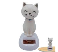 Générique Solar Powered Dancing Cat - Car Bobble ħheaď Dashboard Ornament | Solar Powered Wiggling Cat Car Dashboard Ornament, Cute ABS Energy Toy for Home, Office & Desktop, No Battery Required