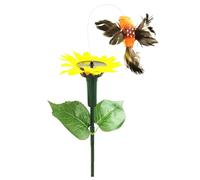 Générique Solar Powered Fluttering Butterfly - Waterproof Sunflower Garden Stake Decor, Solar Fluttering Hummingbird for Garden Lawn Patio Courtyard Flowerbed Park Decoration, 5.12x3.15x3.15 inches