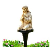 Générique Solar Powered Jesus Light Garden Yard Patio Decorative Figure
