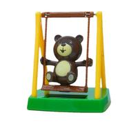 Générique Solar Swing Bear Dashboard Decor 10cm Bobble Dancing Car Figurine | Cute Solar Powered Bear With Wiggling Head And Swing Motion Adds Playful Charm. Great For Car Dashboards, Desks, And .