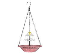 Générique Solar Water Fountain, Aesthetic Garden Waterfall, Hanging Chain Feature, Powered Outdoor Decor, Flowing Bird Bath, Hummingbird Attraction Device, Finch Butterfly Magnet for Porch
