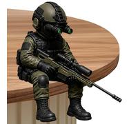 Générique Soldats Miniatures,Petit Coffret De Jeu Réaliste Miniature Scène Militaire avec Figurines Et Accessoires | Figurines Soldats,pour Jeux D'Imagination Projets Éducatifs Décoration Garçons