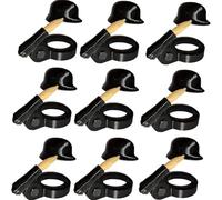 Générique Soldier Salutes Bouchons de Bouteille de bière Casques Efficace Anti-poussière Designs décoratifs pour Les Amateurs de fête vétérans Décoration de fête (9 Noir)