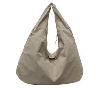 Générique Solid Color Tote Bag, Nylon Textured Draped Shoulder Bag, Large Capacity Lightweight and Easy to Carry, for Women Everyday Use Work Travel Shopping 19.69x8.27x11.42 Inches