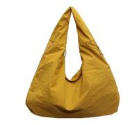 Générique Solid Color Tote Bag, Nylon Textured Draped Shoulder Bag, Large Capacity Lightweight and Easy to Carry, for Women Everyday Use Work Travel Shopping 19.69x8.27x11.42 Inches