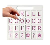 Générique Solo Mahjong Board Portable, 24 Slot Lightweight Game Set, American Style Fun Practice Board for Skill Training, Durable Foldable Design with Easy Storage, Travel and Home Game Accessory