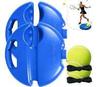 Générique Solo Tennis Trainer Rebound Ball with String - Tennis Practice Rebounder, Tenniss Ball Training Baseboard for Home, Portable Tenniss Training Equipment for Beginners & Kids (2 Set)