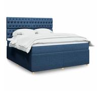 Générique Sommier à Lattes de lit avec Matelas Bleu 180x200 cm Tissu,Lits & Cadres de lit,112.54KG-3292148