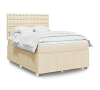 Générique Sommier à Lattes de lit avec Matelas Crème 160x200 cm Tissu,Lits & Cadres de lit,106.54KG-3291738
