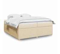 Générique Sommier à Lattes de lit avec Matelas Crème 200x200 cm Tissu,Lits & Cadres de lit,98.58KG-3285600