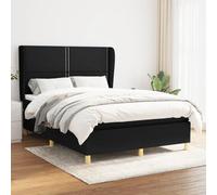 Générique Sommier à Lattes de lit avec Matelas Noir 140x190 cm Tissu,Meubles,Lits & Accessoires,Lits & Cadres de lit,Noir,72.83 KG,3128439