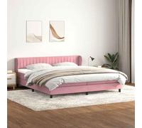 Générique Sommier à Lattes de lit avec Matelas Rose 180x220 cm Velours,Lits & Cadres de lit,84.7KG-3317750