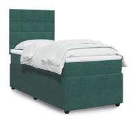 Générique Sommier à Lattes de lit avec Matelas Vert foncé 100x200 cm,Lits & Cadres de lit,72.78KG-3292265