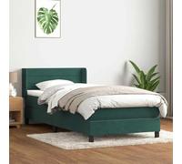Générique Sommier à Lattes de lit et Matelas Vert foncé 80x220 cm Velours,Lits & Cadres de lit,44.5KG-3318222