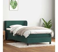 Générique Sommier à Lattes de lit et Matelas Vert foncé 80x220 cm Velours,Lits & Cadres de lit,44.7KG-3317466