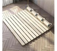 Générique Sommier à Lattes en Bois Massif, Pliable, avec Cadre Enroulable, Matelas de Sol Respirant, Matelas futon pour Chambre à Coucher, Chambre d'amis, dortoir (190 x 80 cm)
