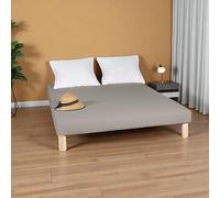 Générique Sommiers Doudou. Gris (130x190cm) Pieds Offert. Fabrication Francaise