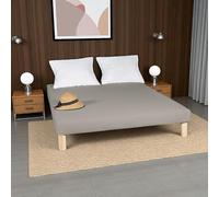 Générique Sommiers Wyatt Gris (140x190cm) Pieds Offert. Fabrication Francaise