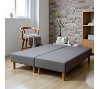 Générique Sommiers Wyatt Gris 180x200cm (2x90x200cm) Pieds Offert. Fabrication Francaise