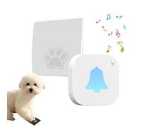 Générique Sonnette de Porte Chien,Équipement de Communication Électrique Étanche,Carillon sans Fil Auto-alimenté - pour Chiens Moyens Séniors Grandes Races Appartement Maison De