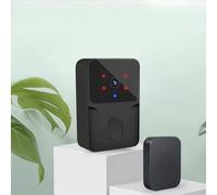 Générique Sonnette Vidéo LSC Smart Connect avec Vision Nocturne, Audio Bidirectionnel, Interphone sans Fil, Noir