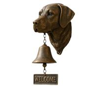 Générique Sonnettes de Bienvenue sur Le thème des Chiens, sonnettes décoratives rustiques Vintage sur Le thème des Animaux, Anneau de Porte Mural pour Chien pour Porte, Porche, Jardin