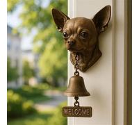 Générique Sonnettes de Bienvenue sur Le thème des Chiens, sonnettes décoratives rustiques Vintage sur Le thème des Animaux, Anneau de Porte Mural pour Chien pour Porte, Porche, Jardin