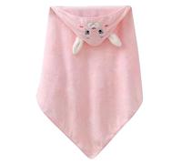 Générique Sortie de Bain Bebe Personnalisée avec Nom Brodé, Cape De Bain Bebe, Serviette de Bain Bebe, Sûr Doux et Confortable, Cadeau Naissance Garcon Fille, Cadeau Naissance Personnalisé (Rose)