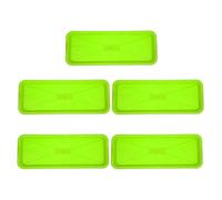 Générique Soucoupe Rectangulaire pour Plantes en PP Vert, Lot de 5, Surface Lisse Protection Les Fuites, pour Jardin et Aménagements Végétaux