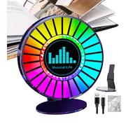 Générique Sound Control Lamp - RGB Ambient Light for Car Home | ABS Construction with App Function, Color Changing LED Fragrance Feature, Compact Portable Design for Creative