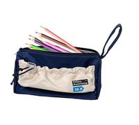 Générique Soupchée au Crayon en Toile, étui à Crayon de Grande capacité,Boîte de Papeterie Mignonne Portable - SCHETHES DE LA Coupe Zippe