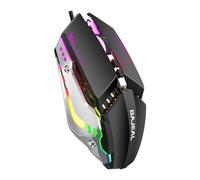 Générique Souris de Jeu USB Filaire avec lumière RVB, 7 Boutons 3600 DPI Souris de Jeu Optique pour Ordinateur Filaire pour Ordinateur de Bureau, Ordinateur Portable, Ordinateur Portable (Noir)