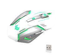 Générique Souris De Streaming - sans Fil Silencieuse pour Jeu PC, avec Boutons Latéraux | USB Rechargeables pour Ordinateur Portable, Matériel De Jeu, Conception Ergonomique, Plug and Play,
