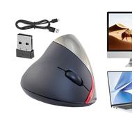 Générique Souris d'ordinateur Ergonomique, Souris Verticale sans Fil, Souris USB Optique, Souris d'ordinateur à capteur Stable de Haute précision, pour Ordinateur de Bureau, PC, réduit la Fatigue