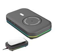 Générique Souris Ergonomique LED - Outil De Déplacement De Bureau pour Empêcher Le De L'écran, Souris D'ordinateur sans Fil Rechargeable, Appareil Informatique pour Bureau, Études, Jeux, Divert