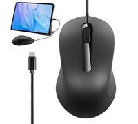 Générique Souris Filaire pour Ordinateur - Souris avec Fil pour PC | Ergonomique Silencieuse Anti-Dérapage Plug and Play pour Bureau Maison École