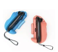 Générique Souris manette de jeu pour Joy-Con 2, Mini Souris Ergonomique Support de Manette Gauche+Droite Etui pour Switch 2 (ROUGE-BLEU)