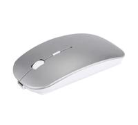 Générique Souris sans Fil Rechargeable, Gris, Récepteur USB, Design Ergonomique pour Bureau et Ordinateur Portable Silencieuse Compatible PC, Mac, Ordinateur Portable